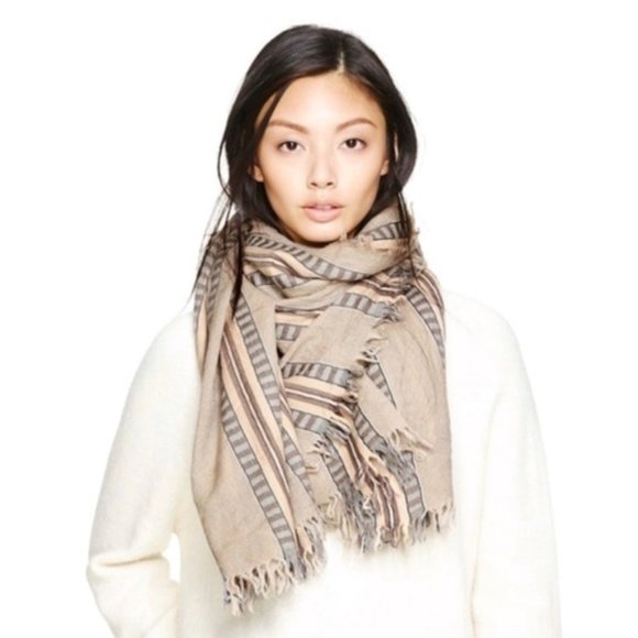 Aritzia Wilfred Striped Blanket Scarf - Picture 1 of 4